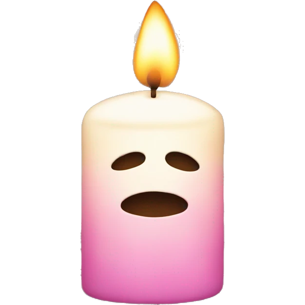 SmallCandle with hearts no face emoji