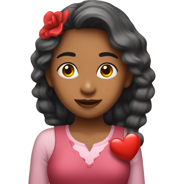Conejita con corazón  emoji