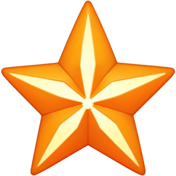 Orange star emoji