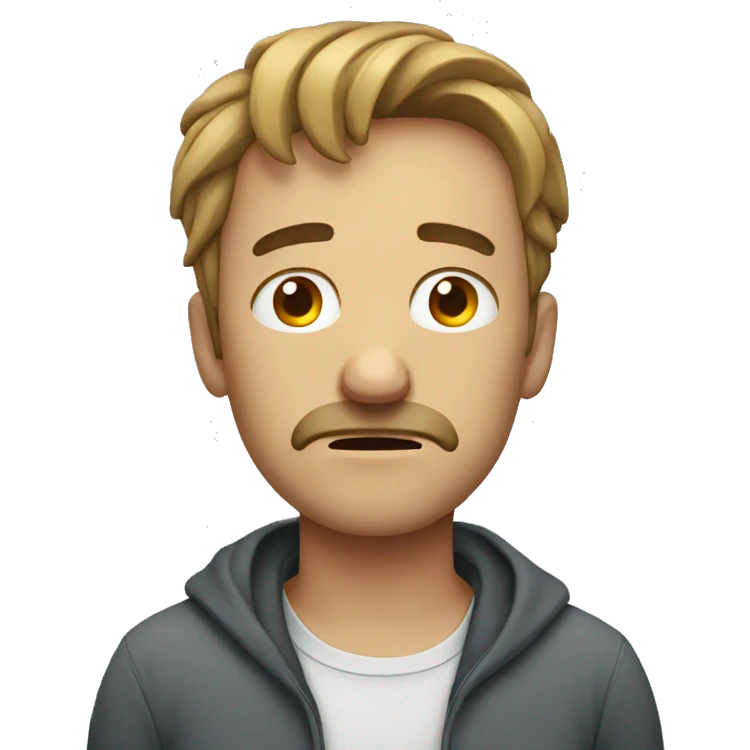 Tired man emoji