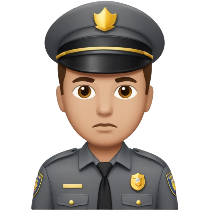 mall security gray uniform emoji