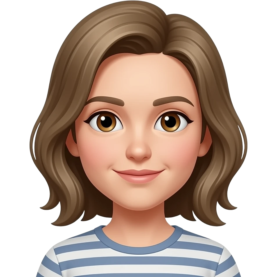 Braune Augen und dunkel blonde Haare emoji