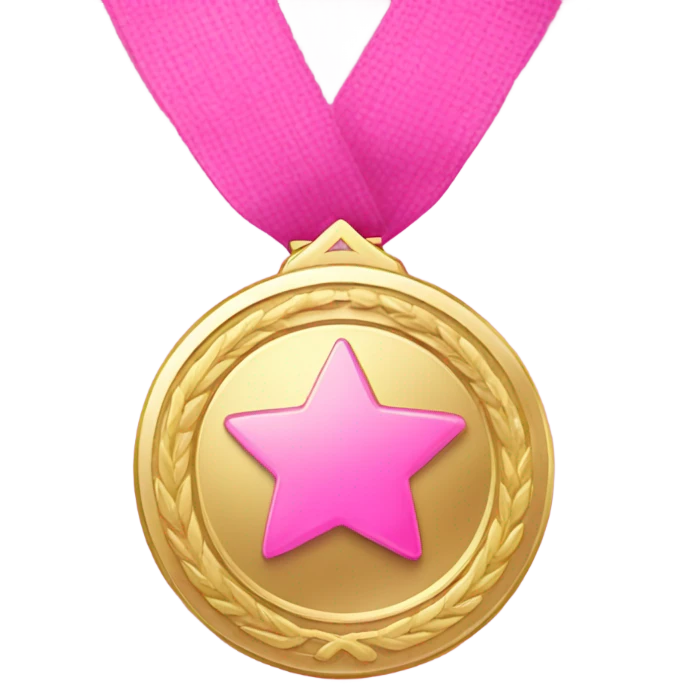 PINK AWARD MEDAL emoji