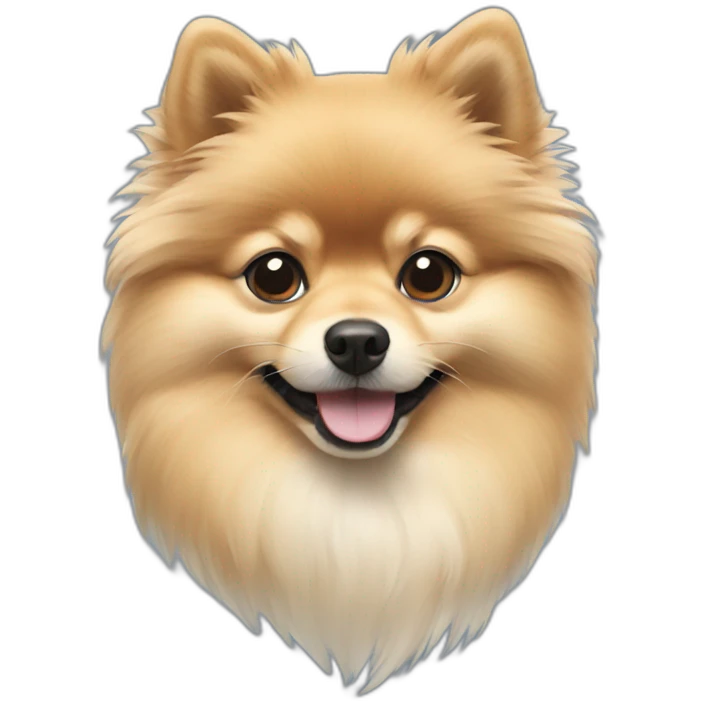 Blueprint of pomeranian emoji