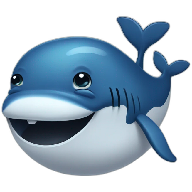 sad crying cartoon whale emoji