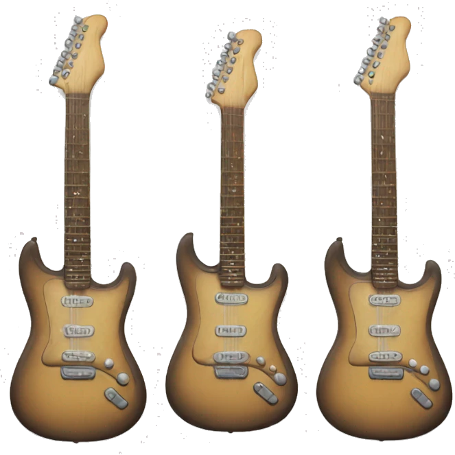 Glasses with electrical guitars  emoji