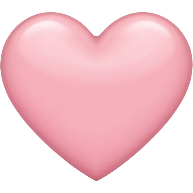 Light pink heart emoji