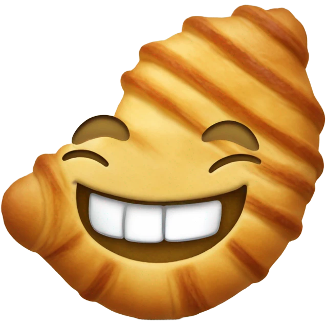 croissant smiling emoji