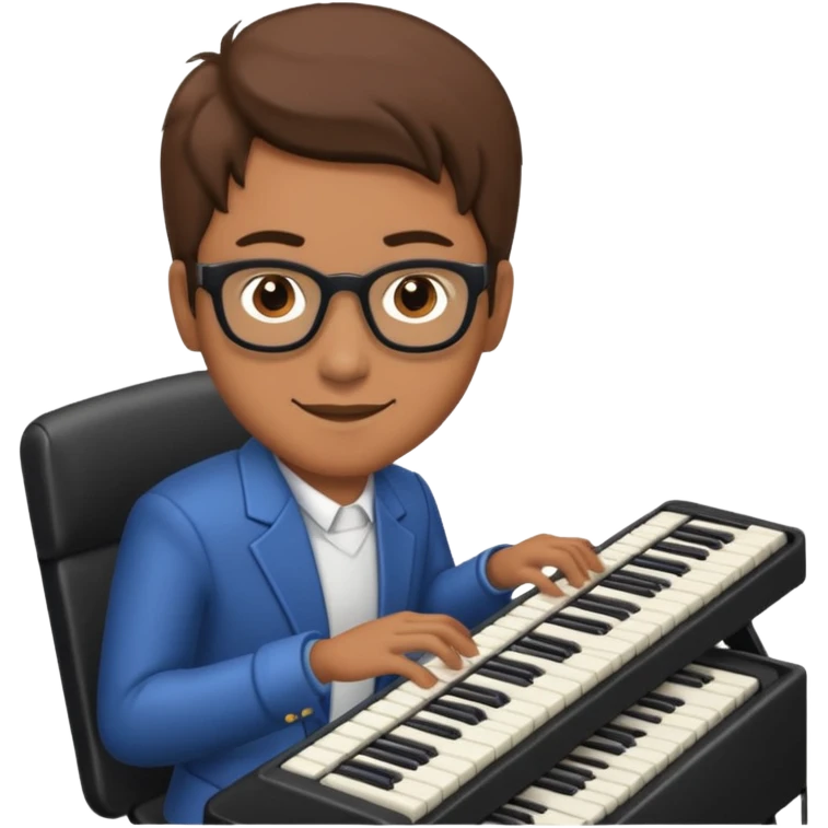 keyboardist with keyboard emoji