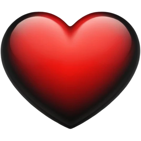 Black and red heart emoji