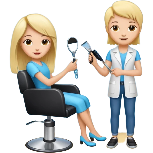 online booking for hairdresser emoji