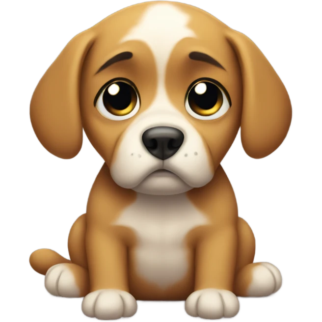 Sad puppy emoji