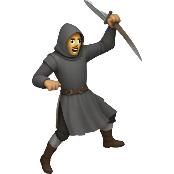 dagger guy throwing medieval emoji