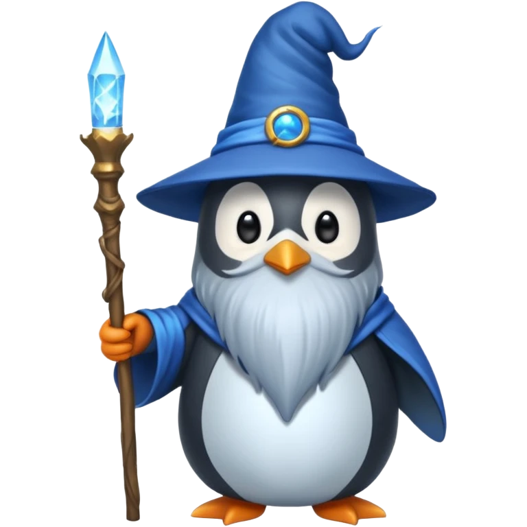 Penguin Wizard emoji