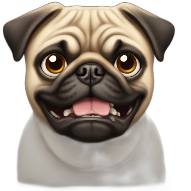 pug angry face emoji