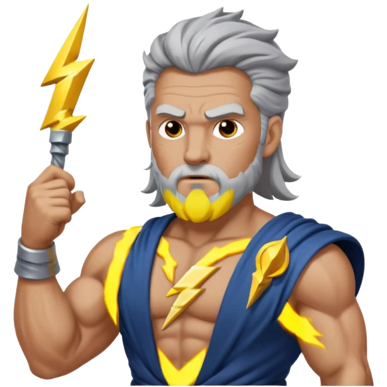Zeus with weapon emoji