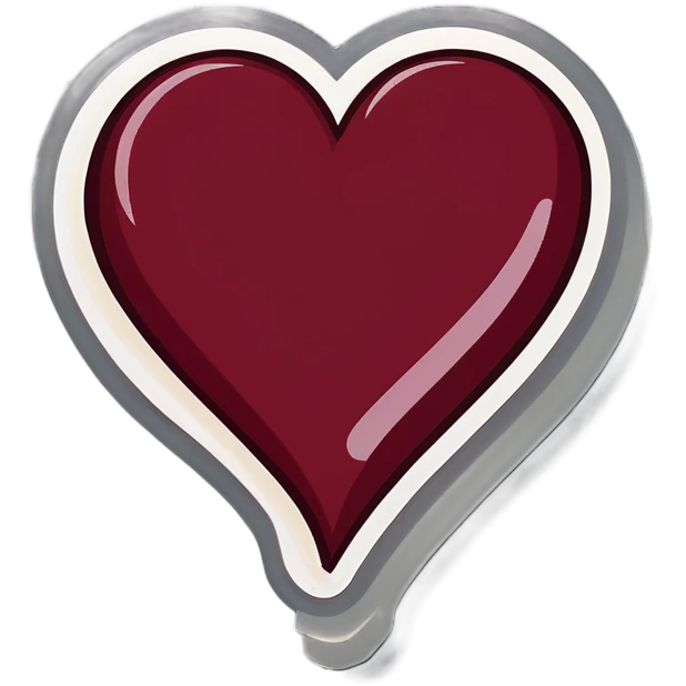 Cœur Bordeaux emoji