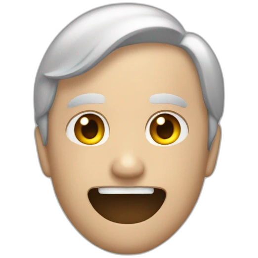 Une personne chauve sur une autre personne chauve avec un œuf emoji