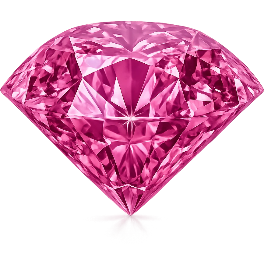 pink diamond, glamorous and stylish emoji