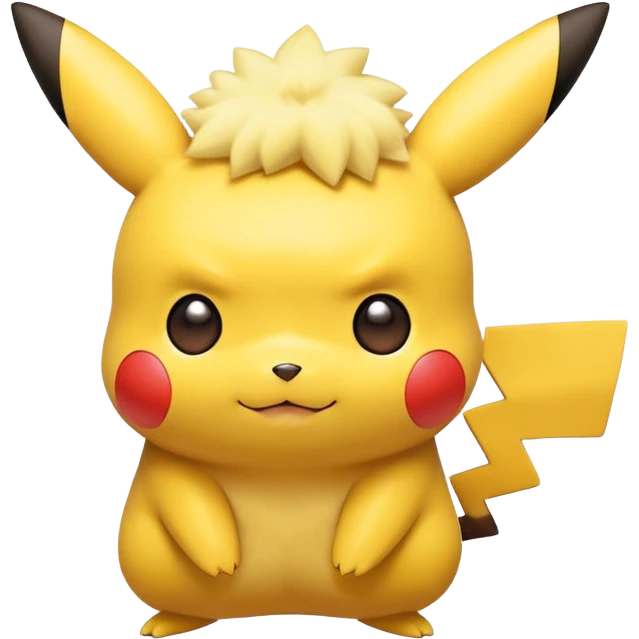 Pikachu from Pokemon emoji