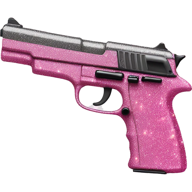pink sparkly gun emoji