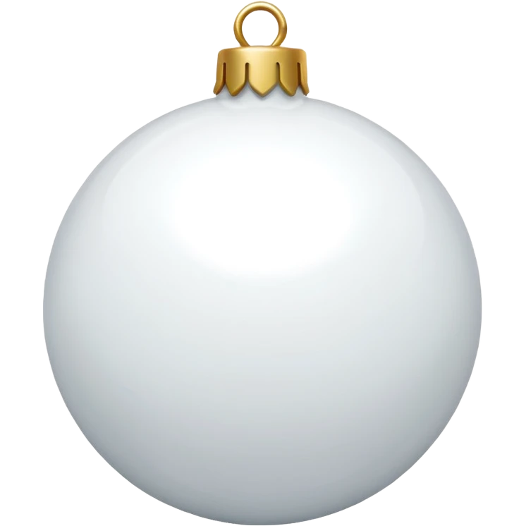 white christmas ornament  emoji
