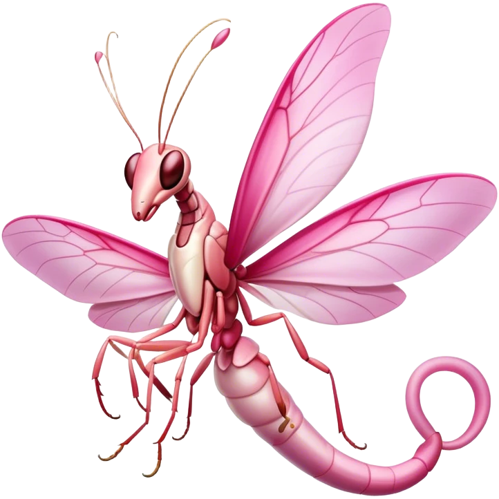 Orchid mantis emoji