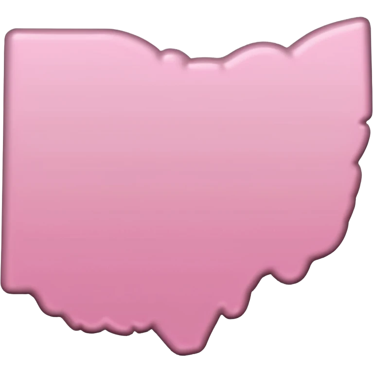 Pink state of Ohio emoji