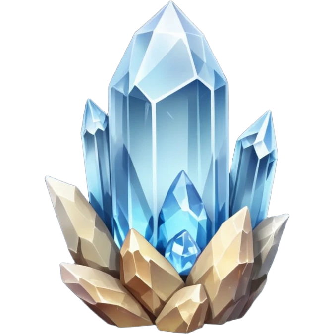 raw quartz crystal emoji