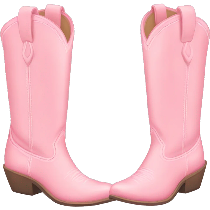 pastel pink cowgirl boots emoji