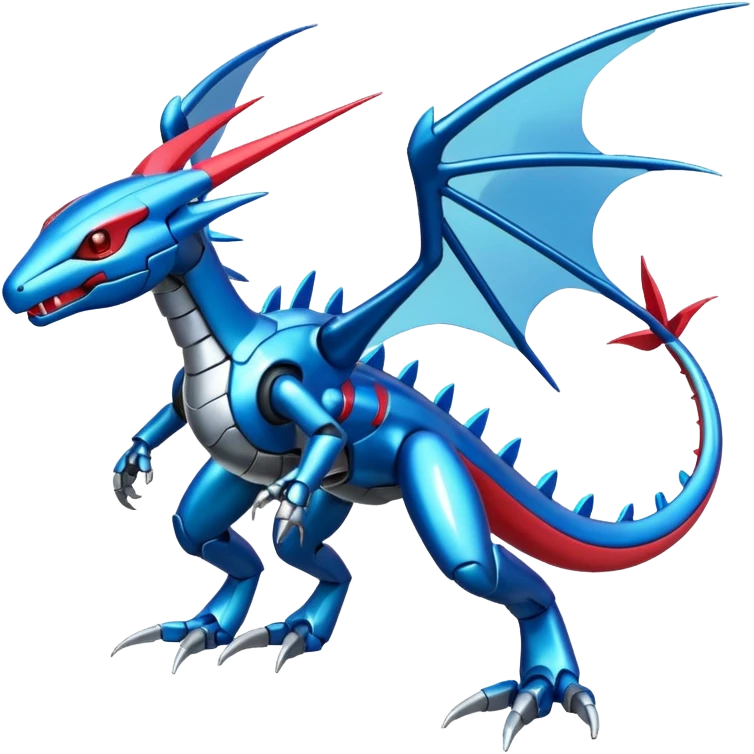  Cool Shiny Digimon-Fakemon-Salamence-Flygon-Mecha full body emoji