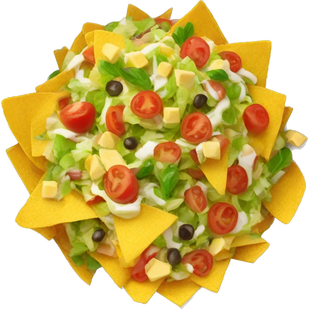 big nacho salad  emoji