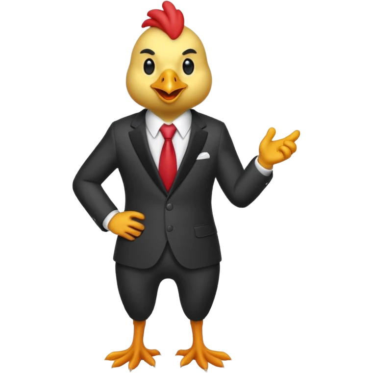 chicken in suit  emoji