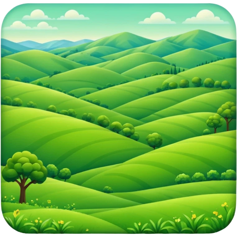 paisaje verde  emoji