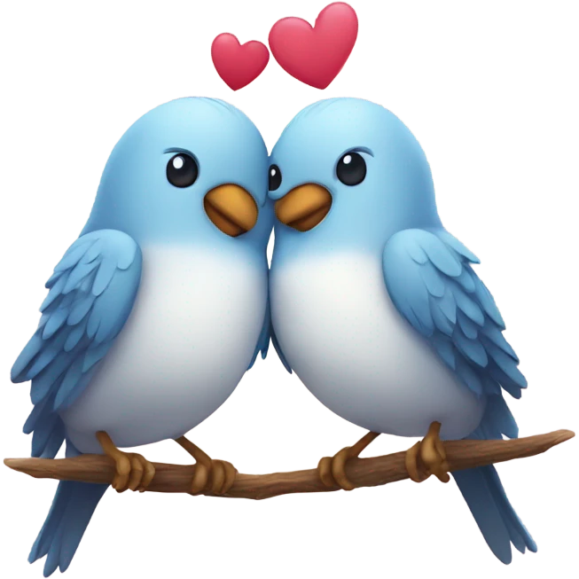 cute love birds emoji