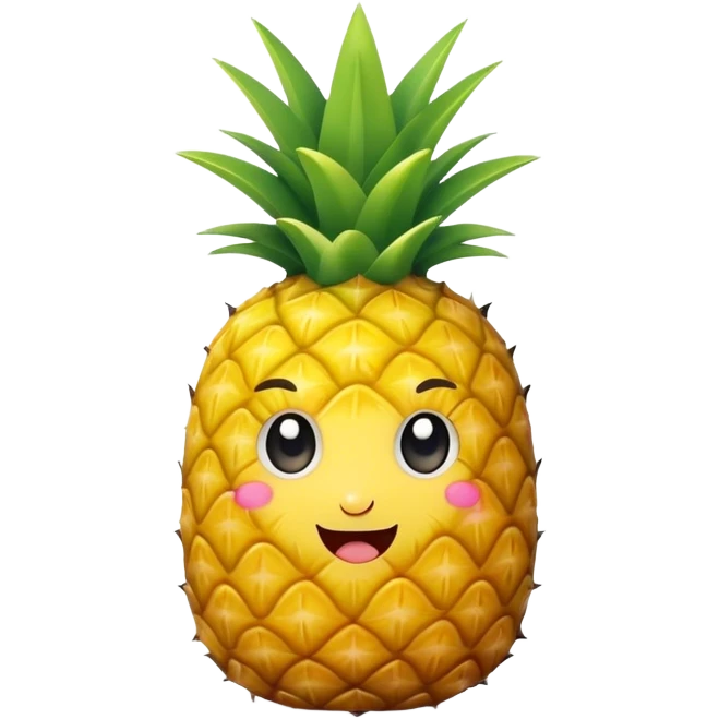 Cute pineapple emoji