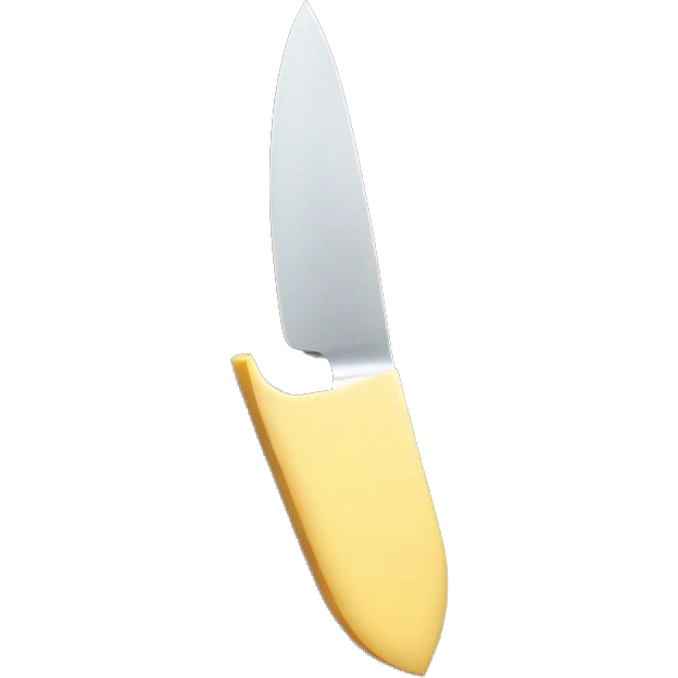 Margarine on the tip of a serrated knife emoji