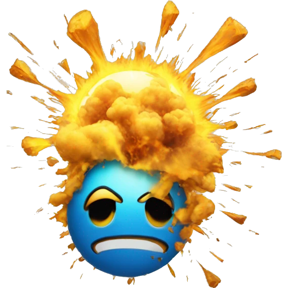 exploding head plus Partying Face emoji