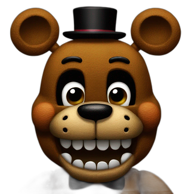 FNAF freddy fazbear flushed emoji
