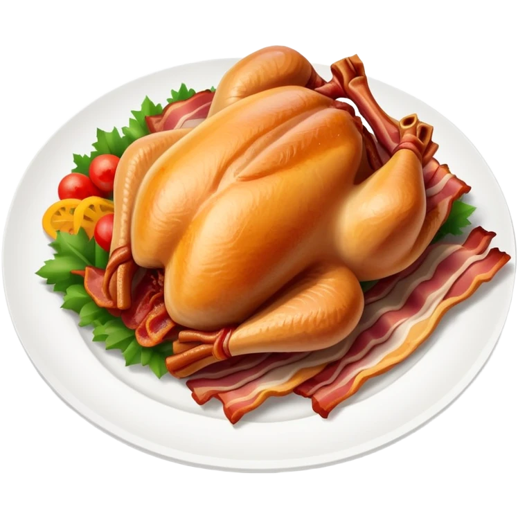 Turkey and bacon emoji