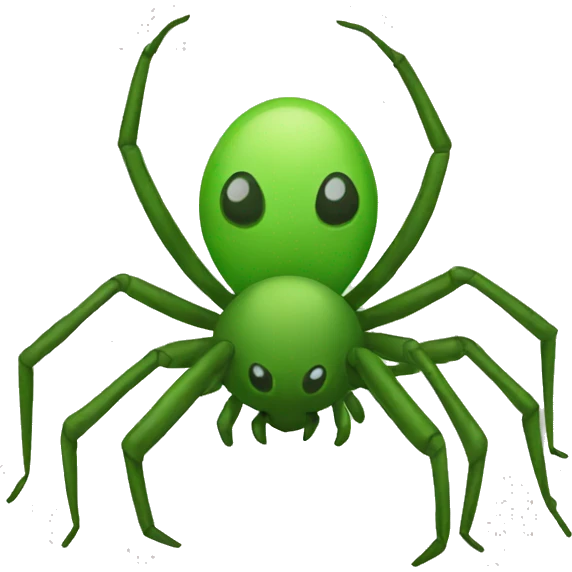 green spider emoji