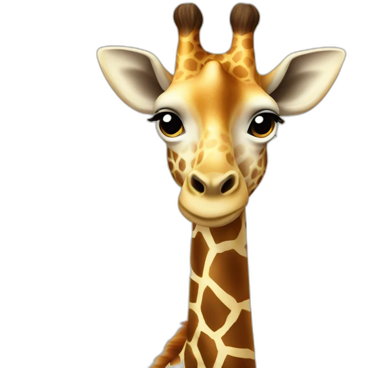 Giraffe Edith pearls emoji