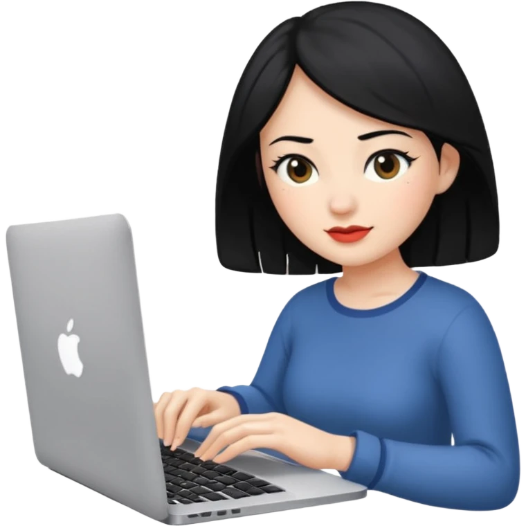 macbook black hair beauty  emoji