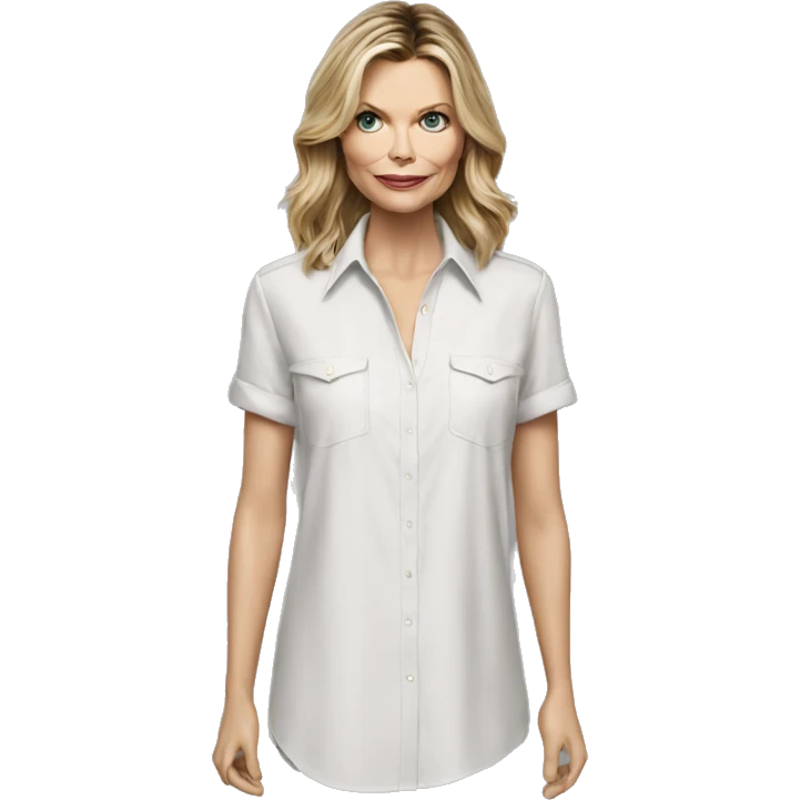 michelle pfeiffer wearing shirt emoji