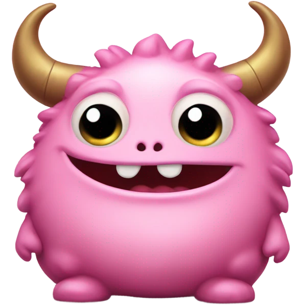 kind funny pink baby monster emoji