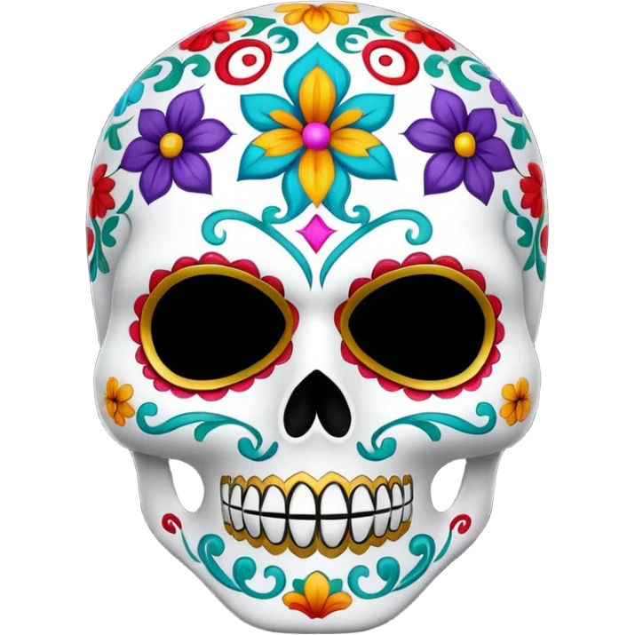 Calavera con mascara emoji