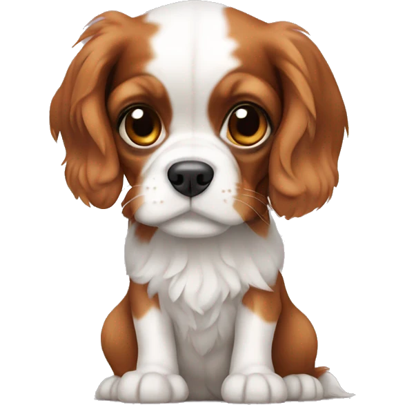 King Charles cavalier puppy emoji