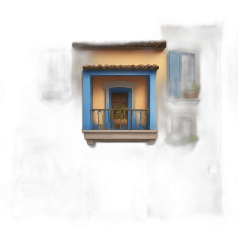 Casa che va a fuoco blu emoji
