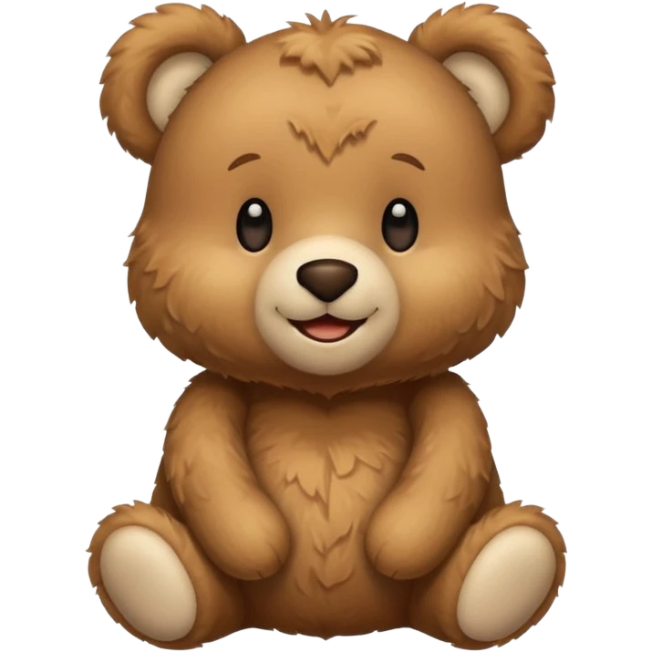 Cute Lightbrown teddybear emoji