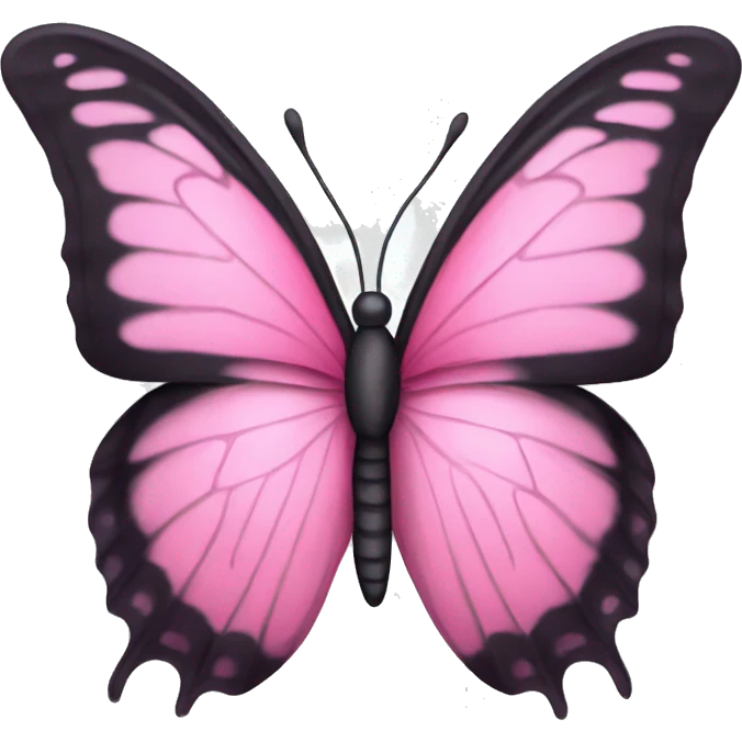 Pink butterfly emoji